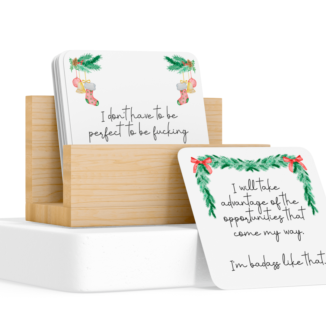 Christmas Mini Sweary Affirmation Cards