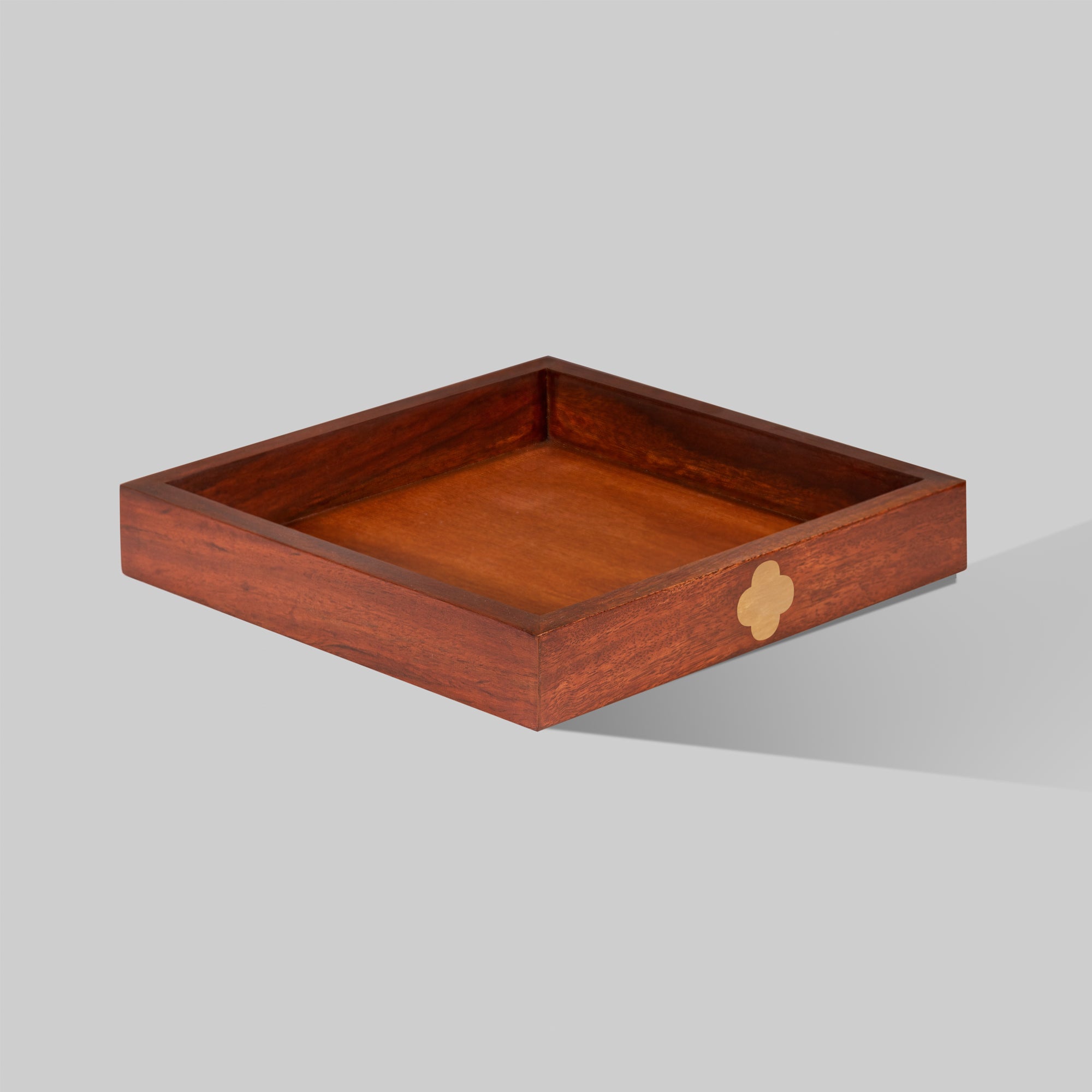 Clover Tray (square) Brown