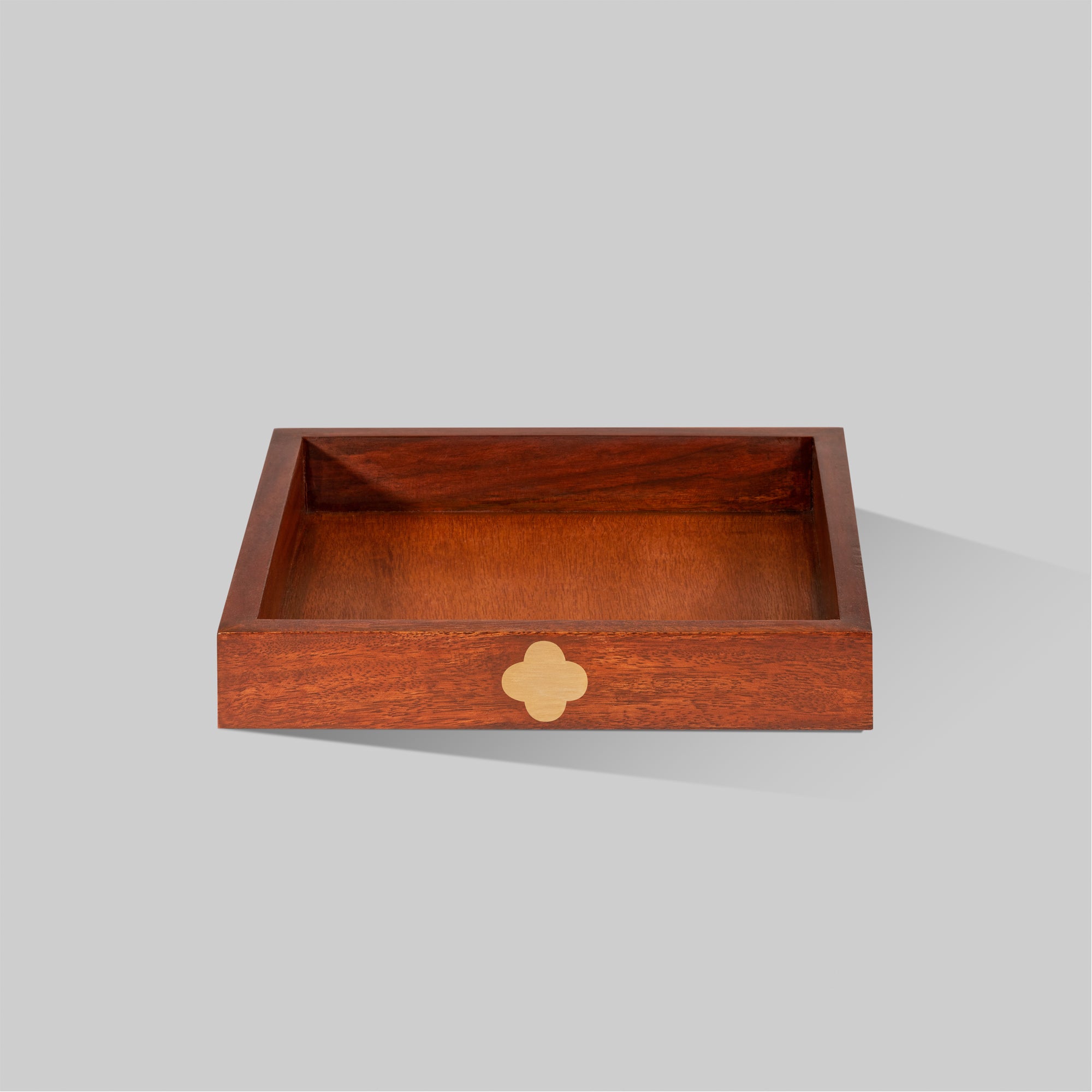 Clover Tray (square) Brown