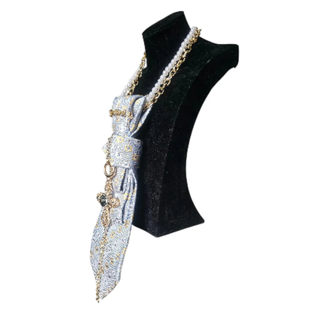 Tie JewelsBlue & Gold Cross lateral