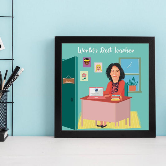 CUSTOM ORDER - Teacher Portrait