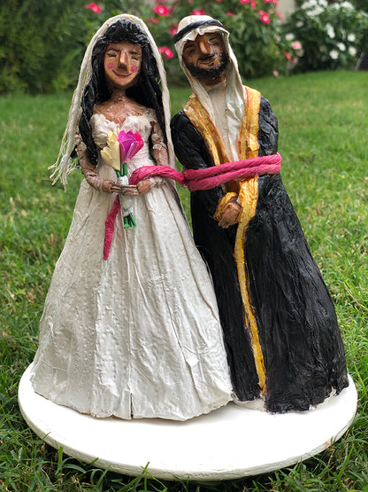 Customized couple's cake topper