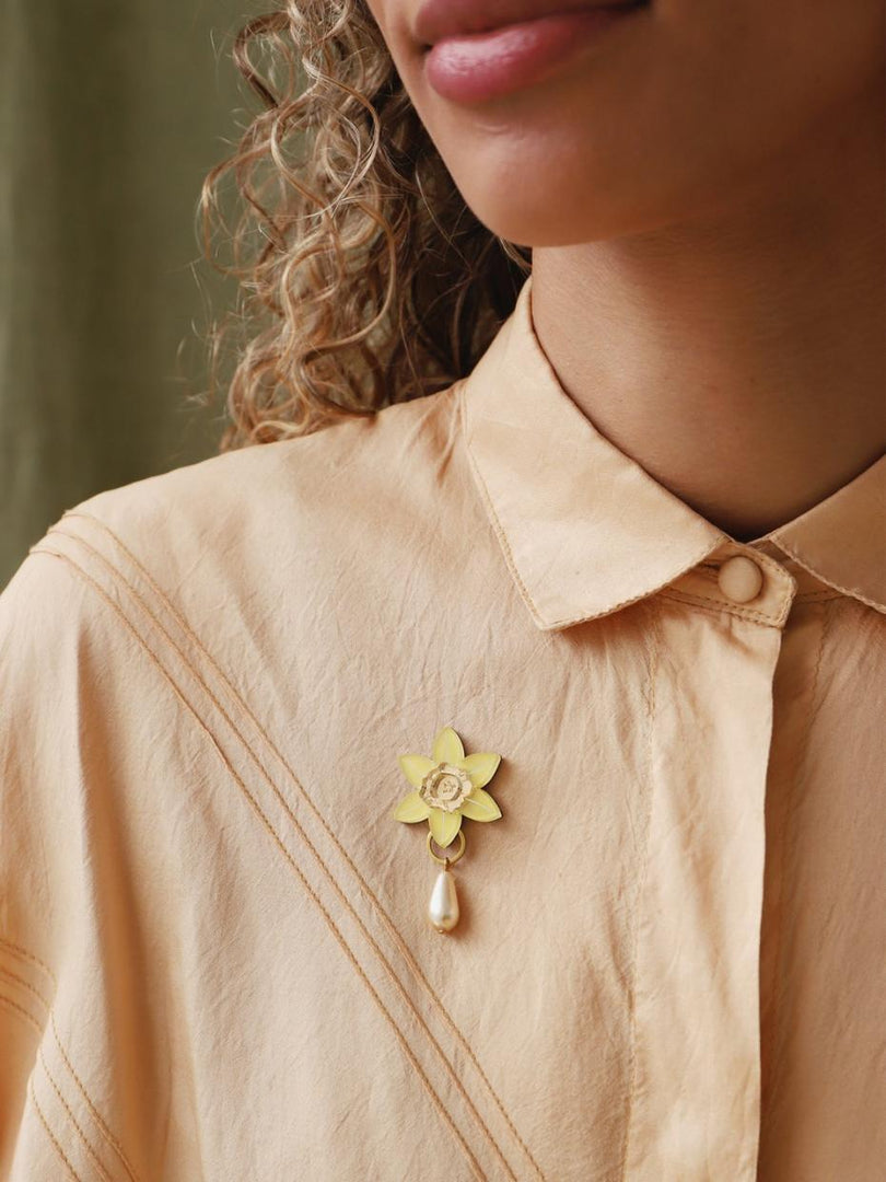 Daffodil Brooch