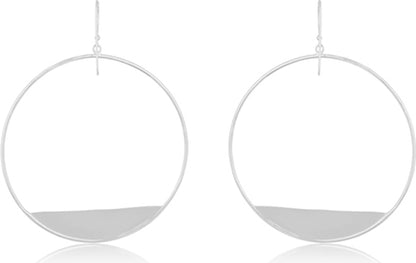 Dangling Hoops Sterling Silver