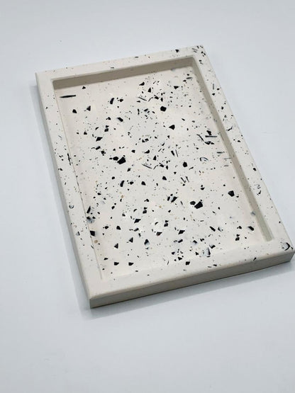 Decorative Eco-Friendly Rectangular Terrazzo Versatile Tray