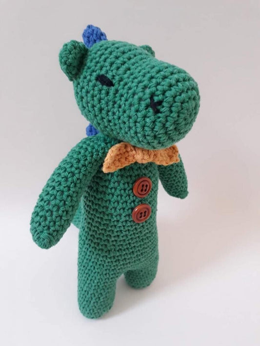 Derek the Dinosaur - Crochet Cuddly toy