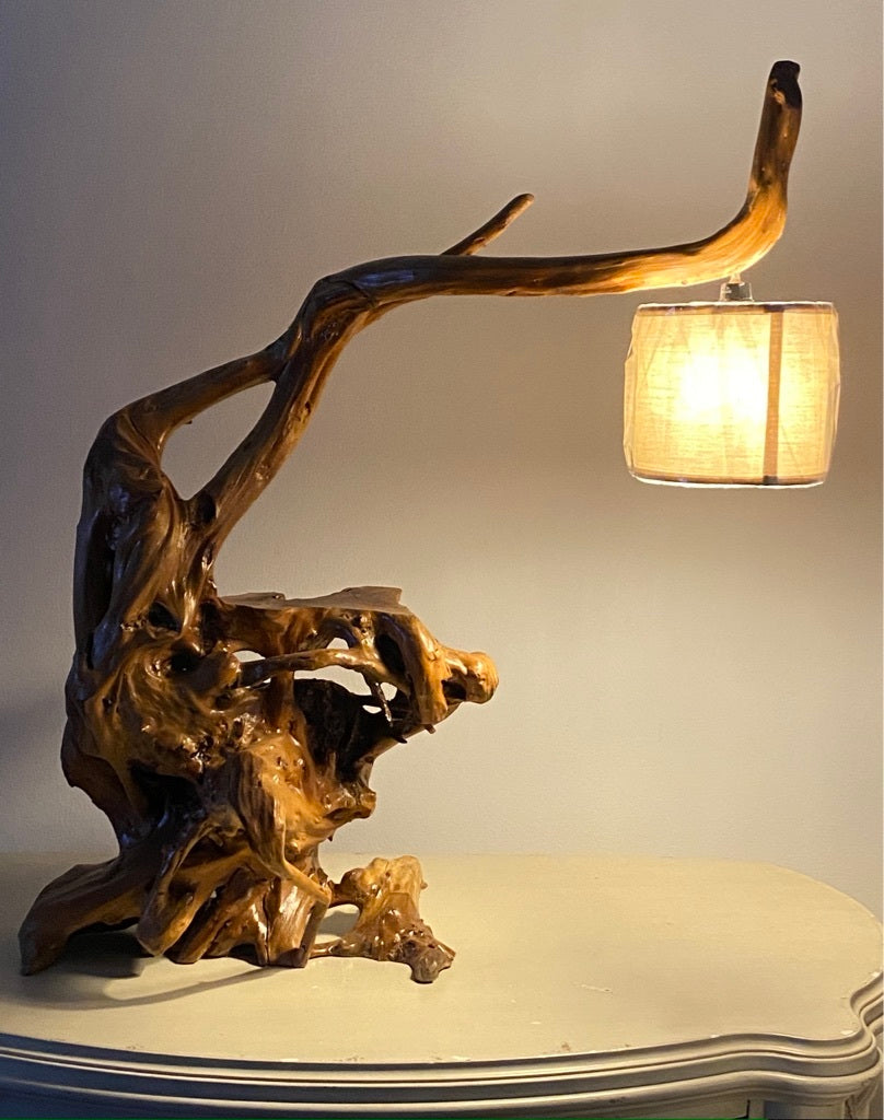 Driftwood lamp