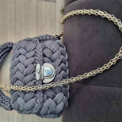 Elegant grey handbag