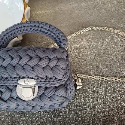 Elegant grey handbag