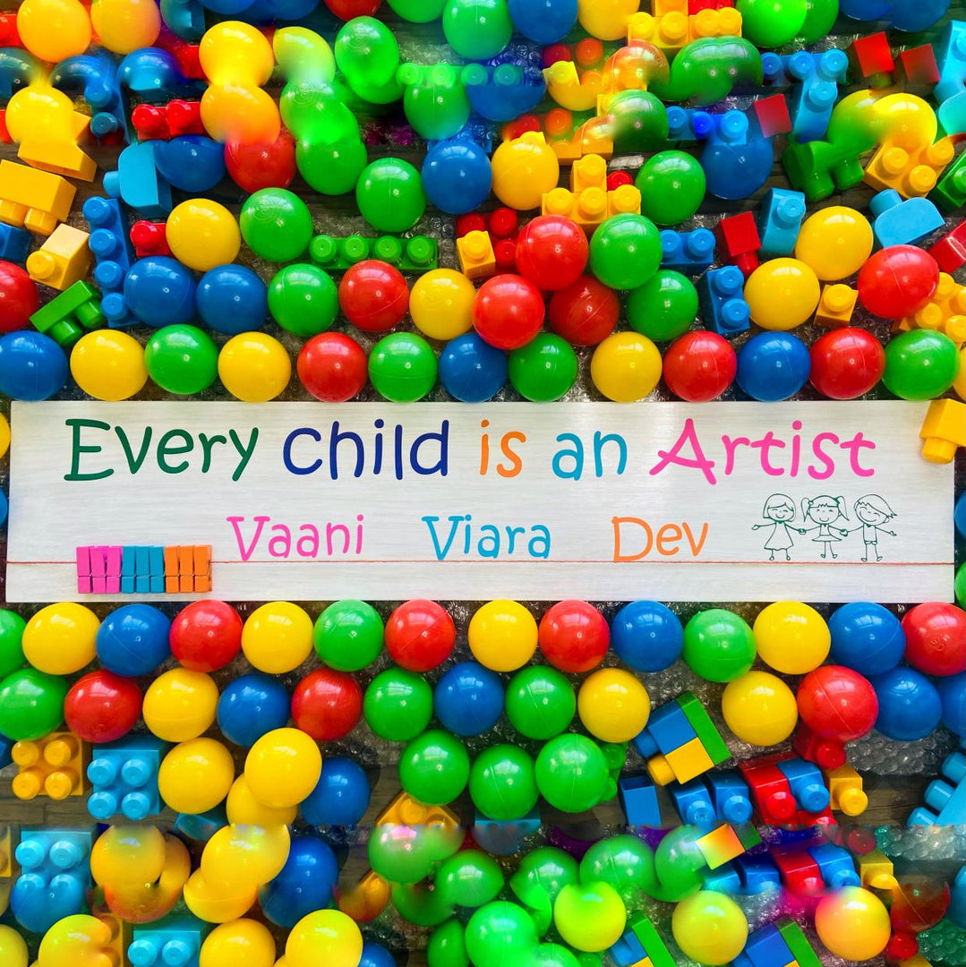 Every Child Is An Artist Kids Art Display