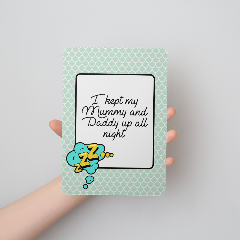 Funny Alternative Baby Milestone Cards - Set of 25