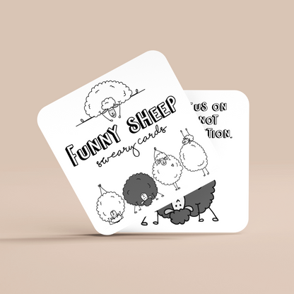 Funny Sheep Mini Sweary Affirmation Cards