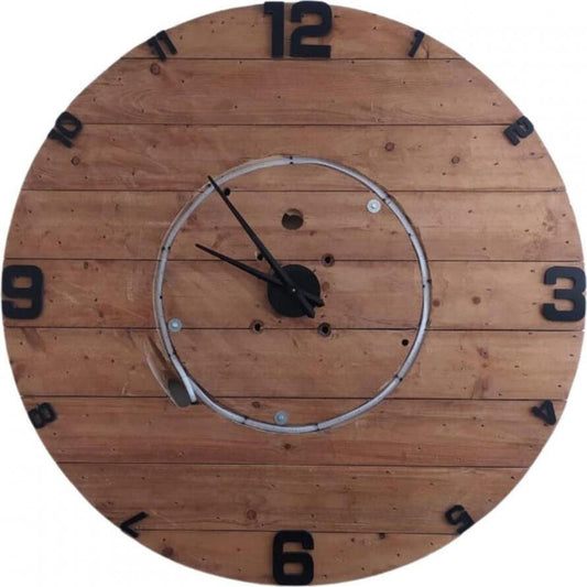 Giant Wooden drum Clock 1.3Mtrs