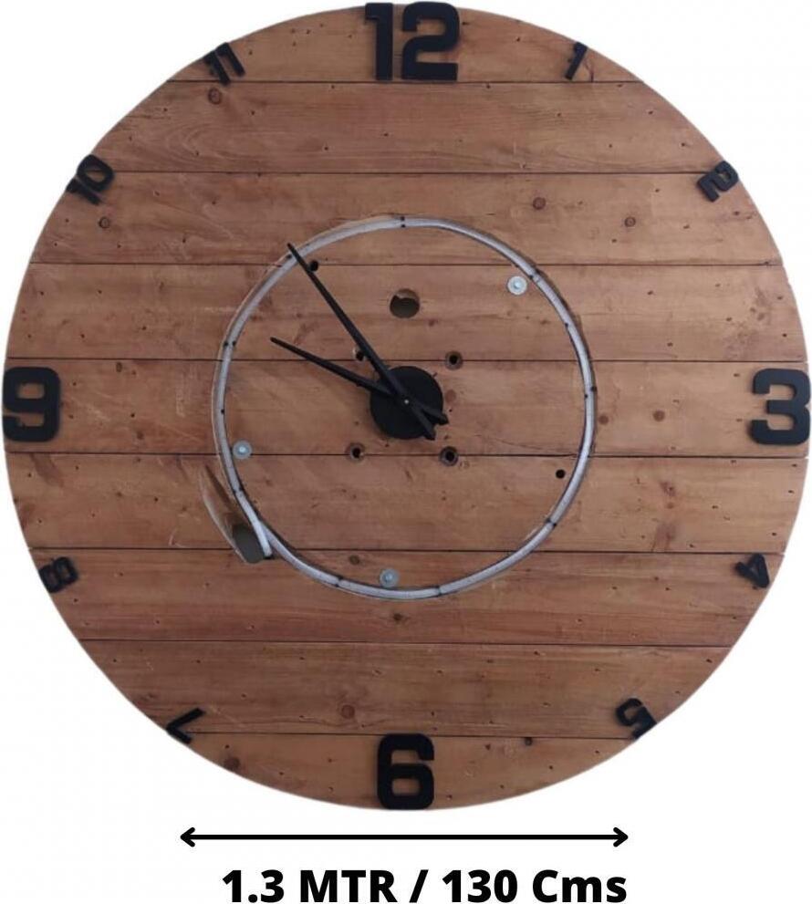 Giant Wooden drum Clock 1.3Mtrs