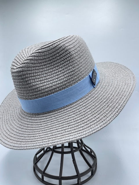 Grey unisex summer hat