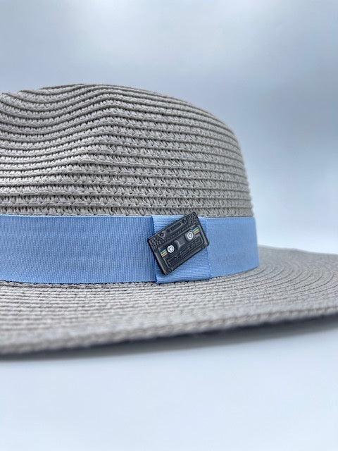 Grey unisex summer hat