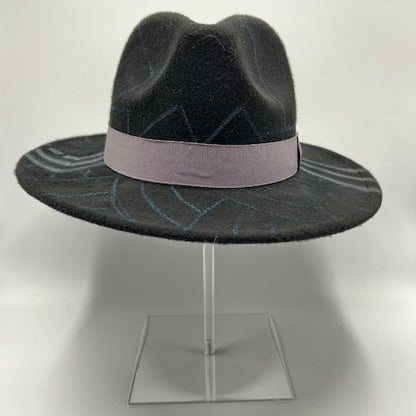 Hand drawn black fedora