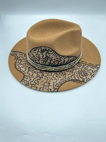 Hand drawn fedora