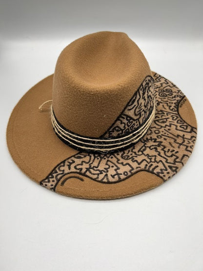 Hand drawn fedora