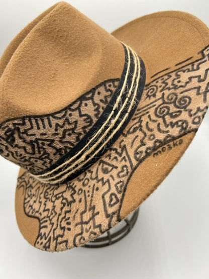 Hand drawn fedora