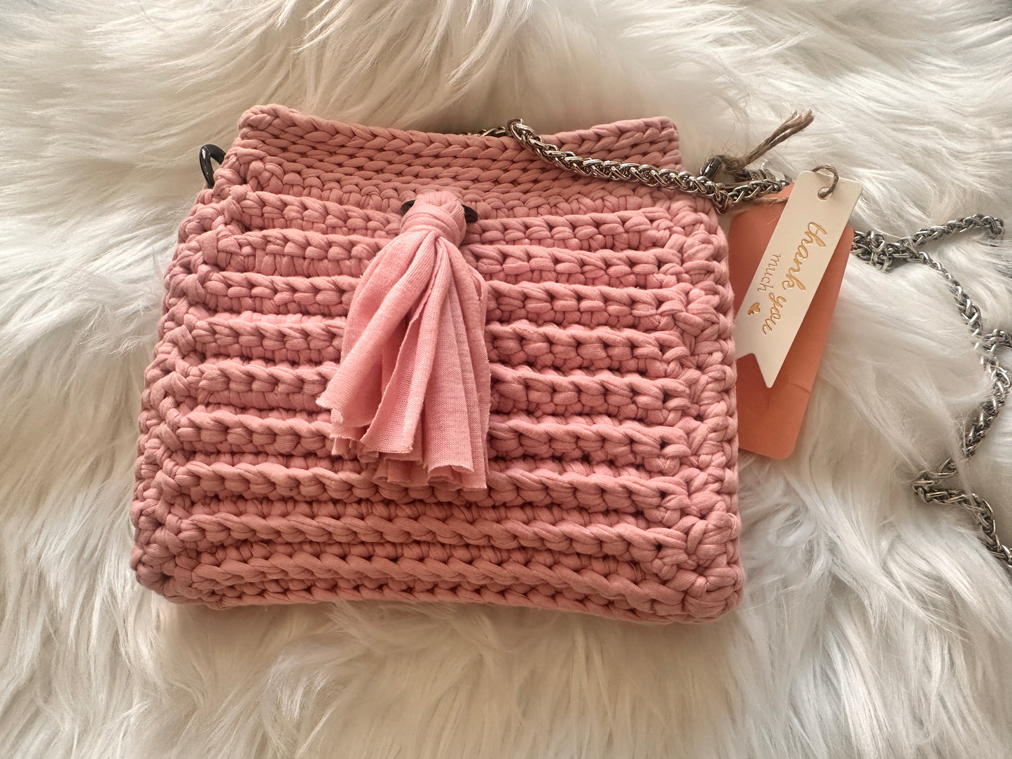 Pink handbag