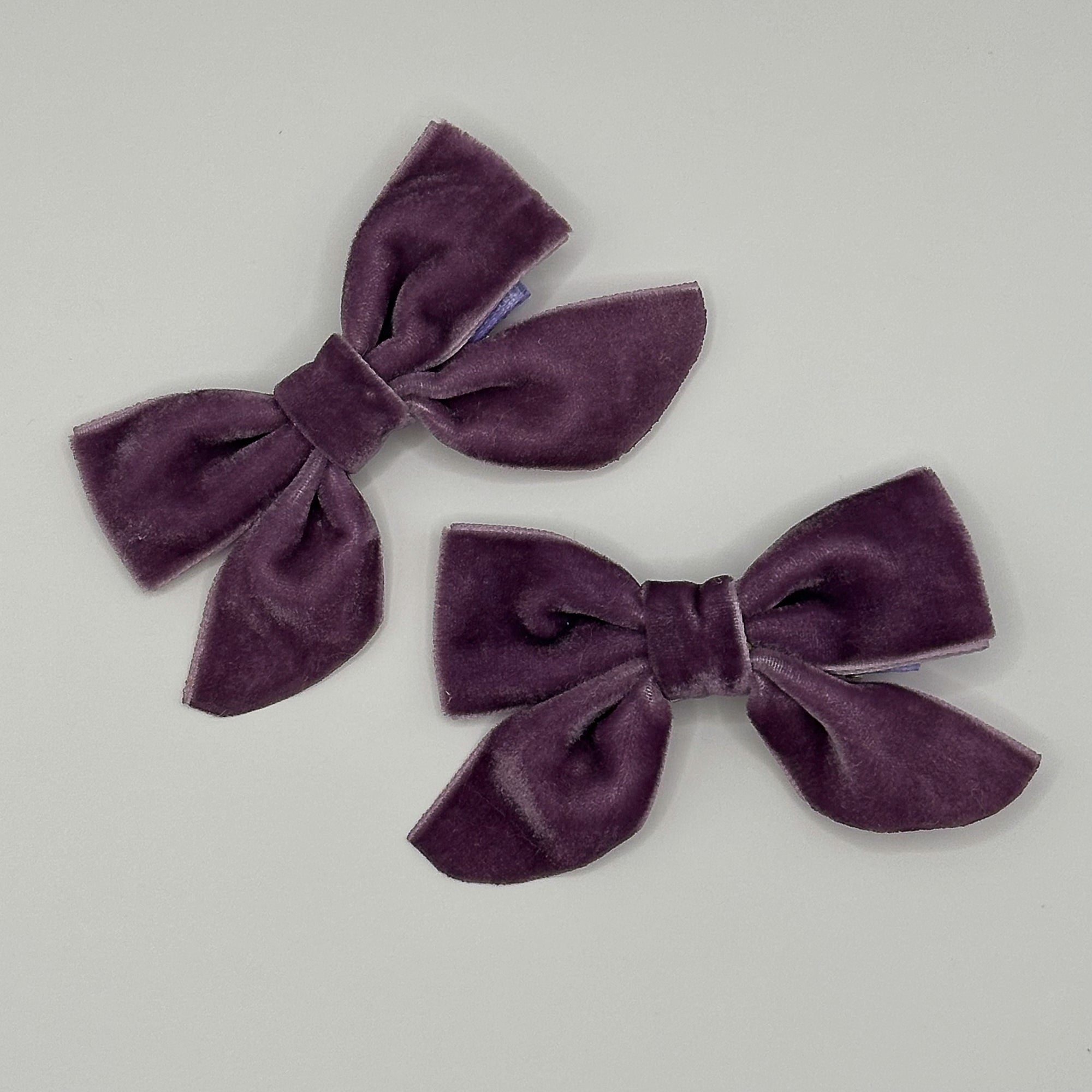 Bestseller | VELVET BUTTERFLY BOWS for Girls | Set of 2 Hair Clips | Perfect to Match Dresses and Outfits | Autumnal Colors