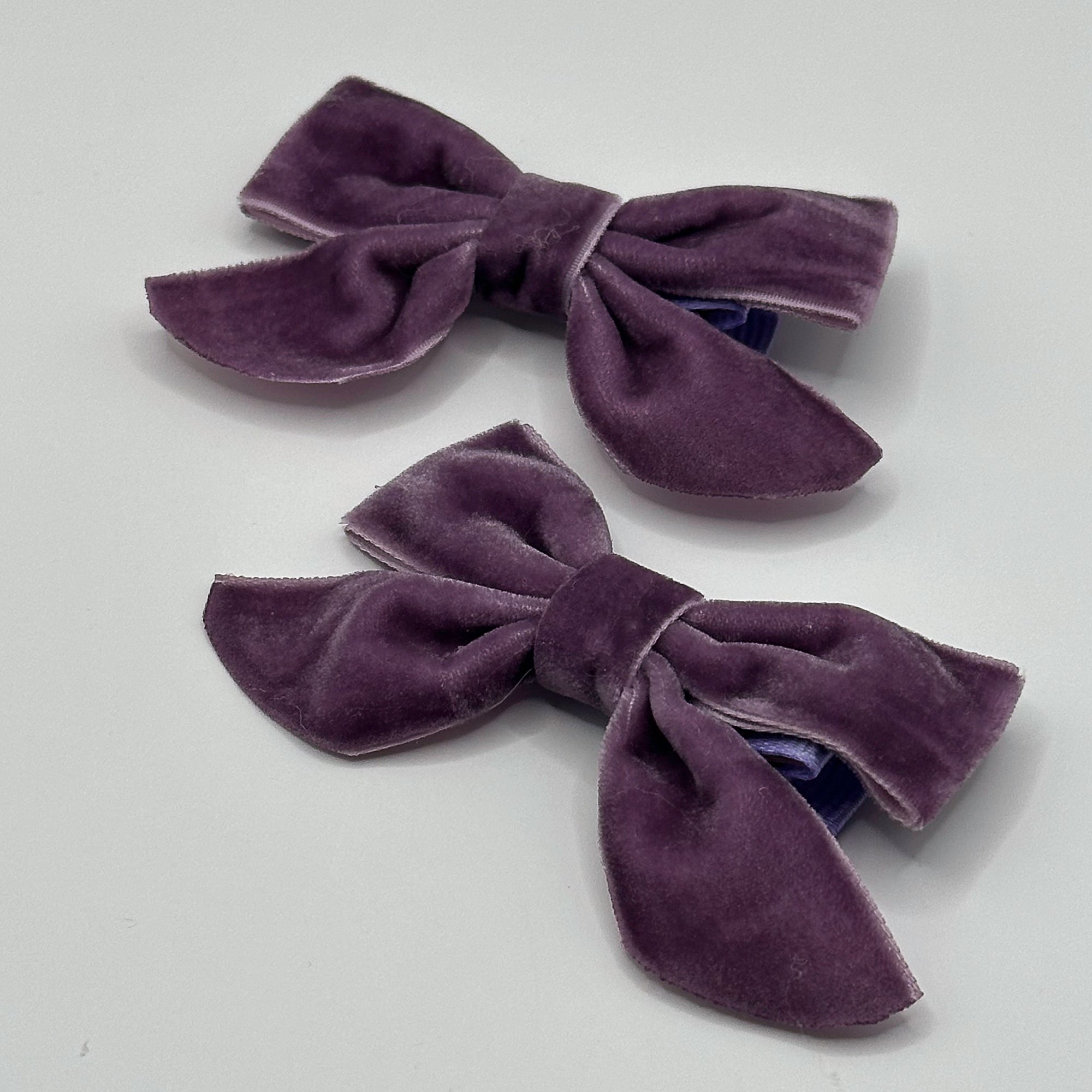 Bestseller | VELVET BUTTERFLY BOWS for Girls | Set of 2 Hair Clips | Perfect to Match Dresses and Outfits | Autumnal Colors
