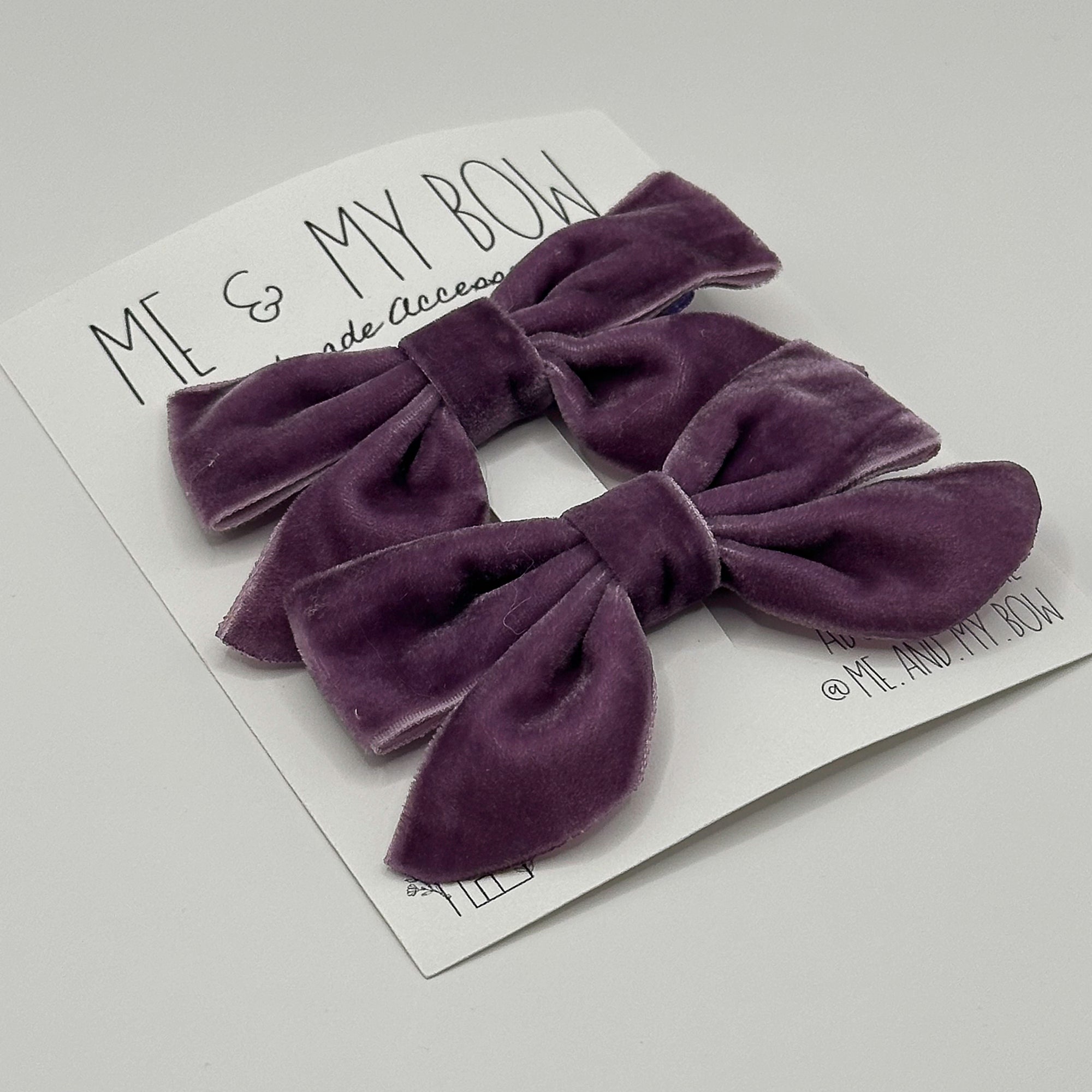 Bestseller | VELVET BUTTERFLY BOWS for Girls | Set of 2 Hair Clips | Perfect to Match Dresses and Outfits | Autumnal Colors