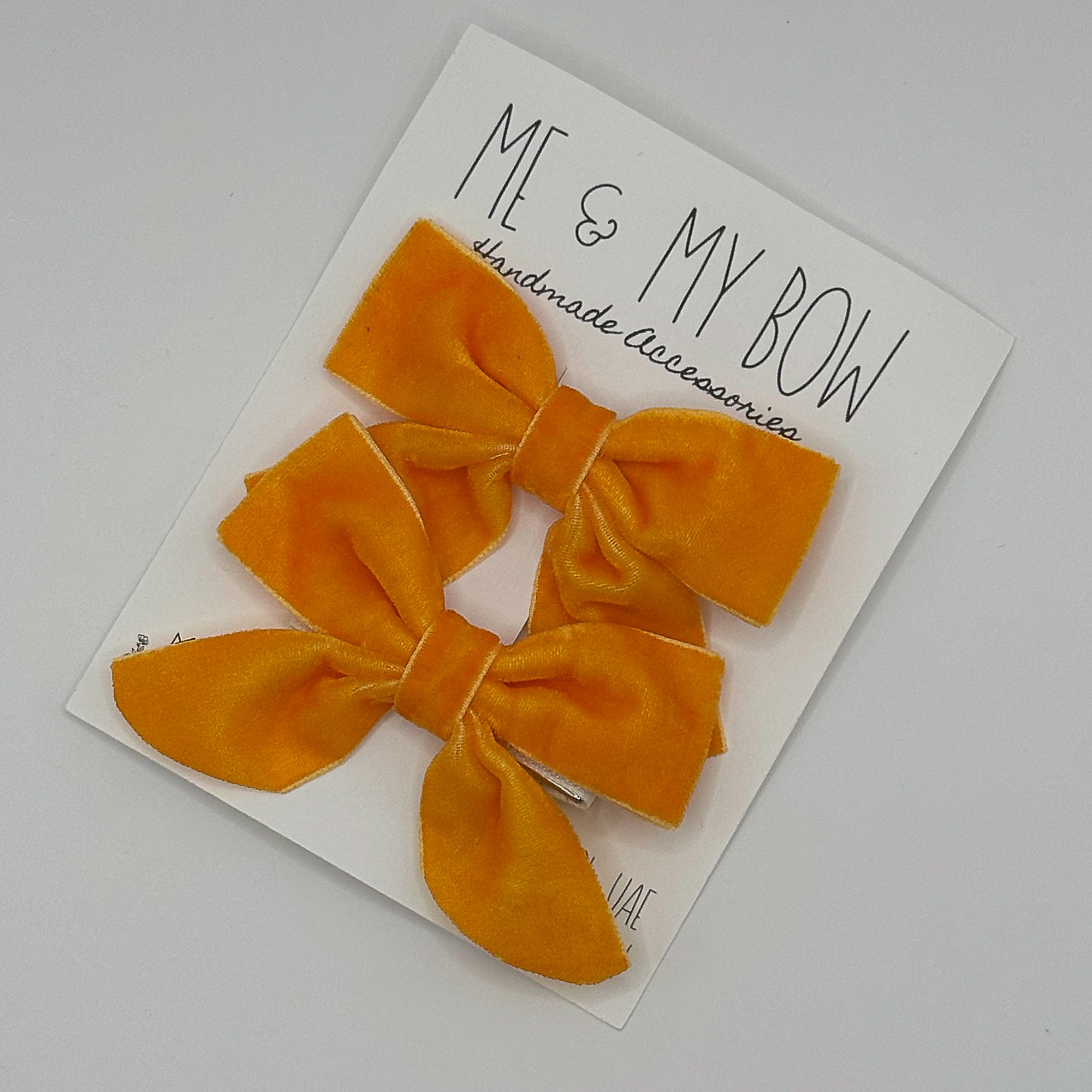 Bestseller | VELVET BUTTERFLY BOWS for Girls | Set of 2 Hair Clips | Perfect to Match Dresses and Outfits | Autumnal Colors