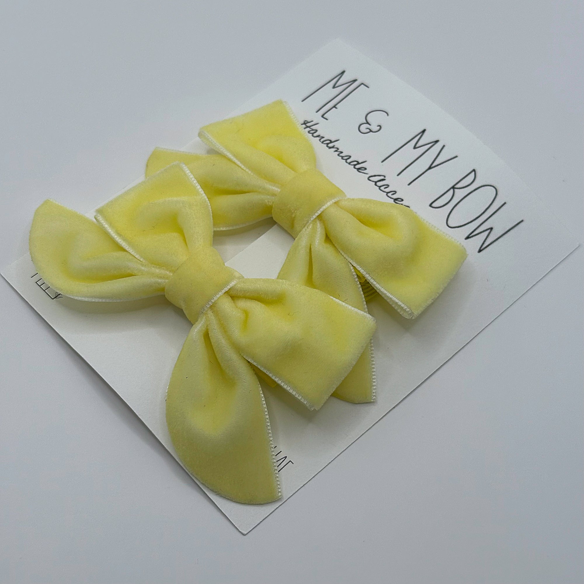 Bestseller | VELVET BUTTERFLY BOWS for Girls | Set of 2 Hair Clips | Perfect to Match Dresses and Outfits | Spring Summer Vibes