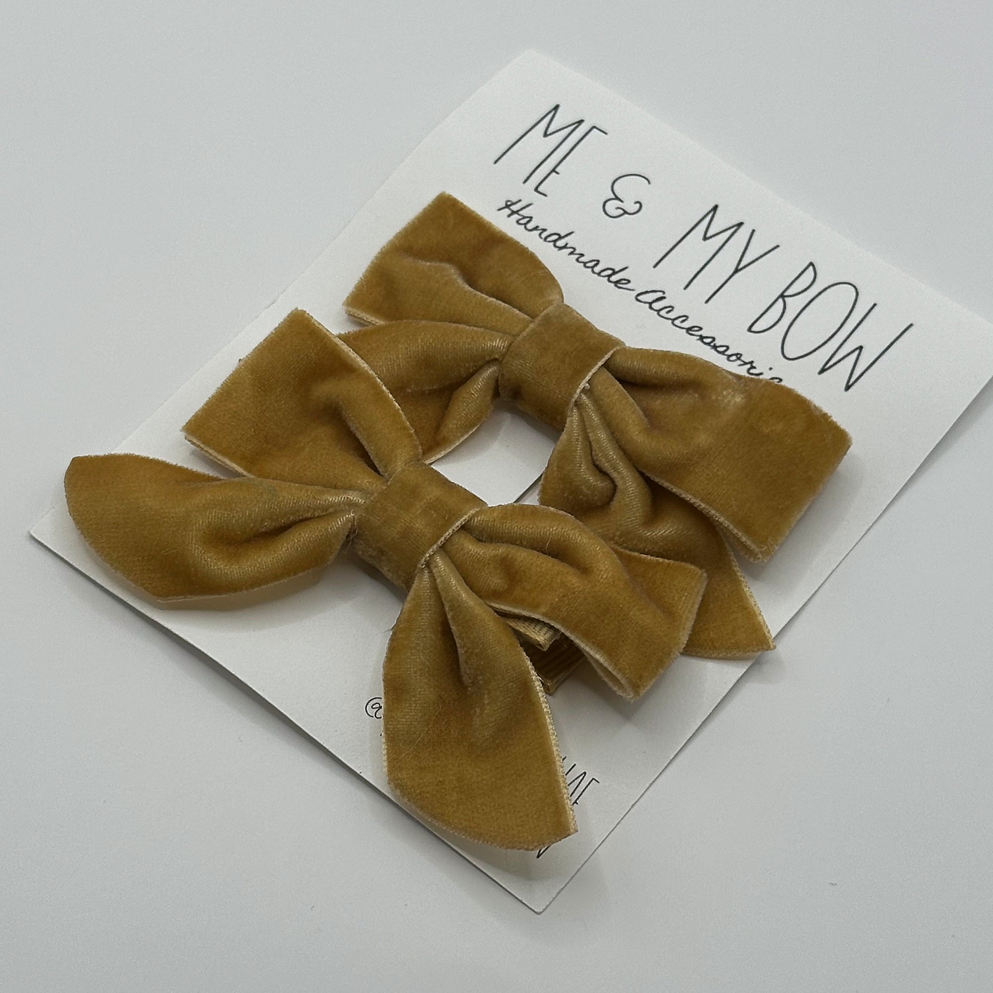 Bestseller | VELVET BUTTERFLY BOWS for Girls | Set of 2 Hair Clips | Perfect to Match Dresses, Outfits and School Uniforms