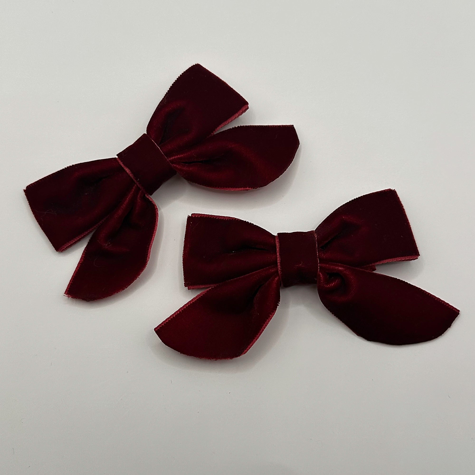 Bestseller | VELVET BUTTERFLY BOWS for Girls | Set of 2 Hair Clips | Perfect to Match Dresses, Outfits and School Uniforms
