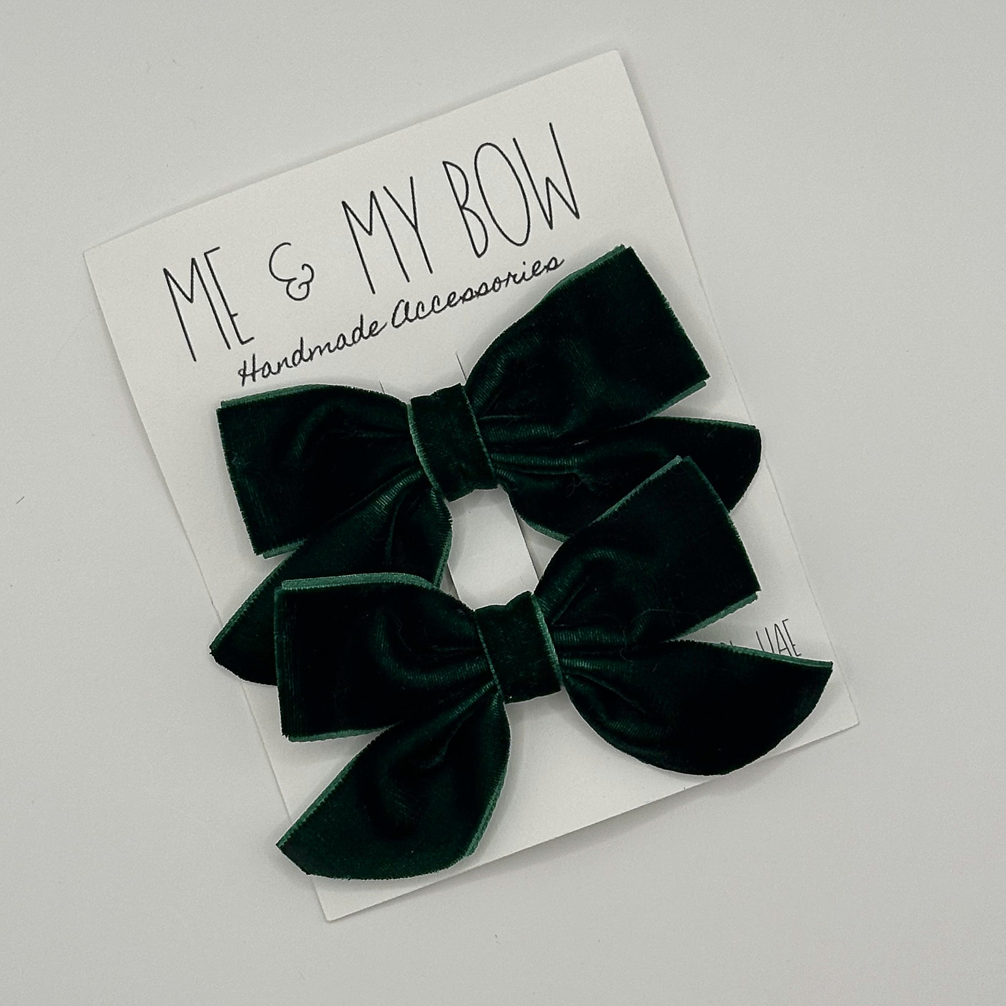 Bestseller | VELVET BUTTERFLY BOWS for Girls | Set of 2 Hair Clips | Perfect to Match Dresses, Outfits and School Uniforms