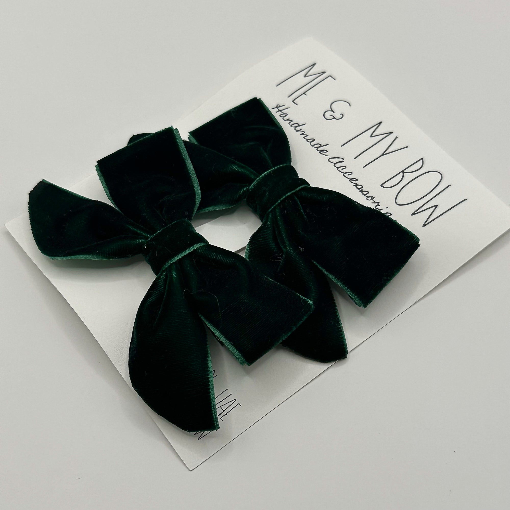 Bestseller | VELVET BUTTERFLY BOWS for Girls | Set of 2 Hair Clips | Perfect to Match Dresses, Outfits and School Uniforms