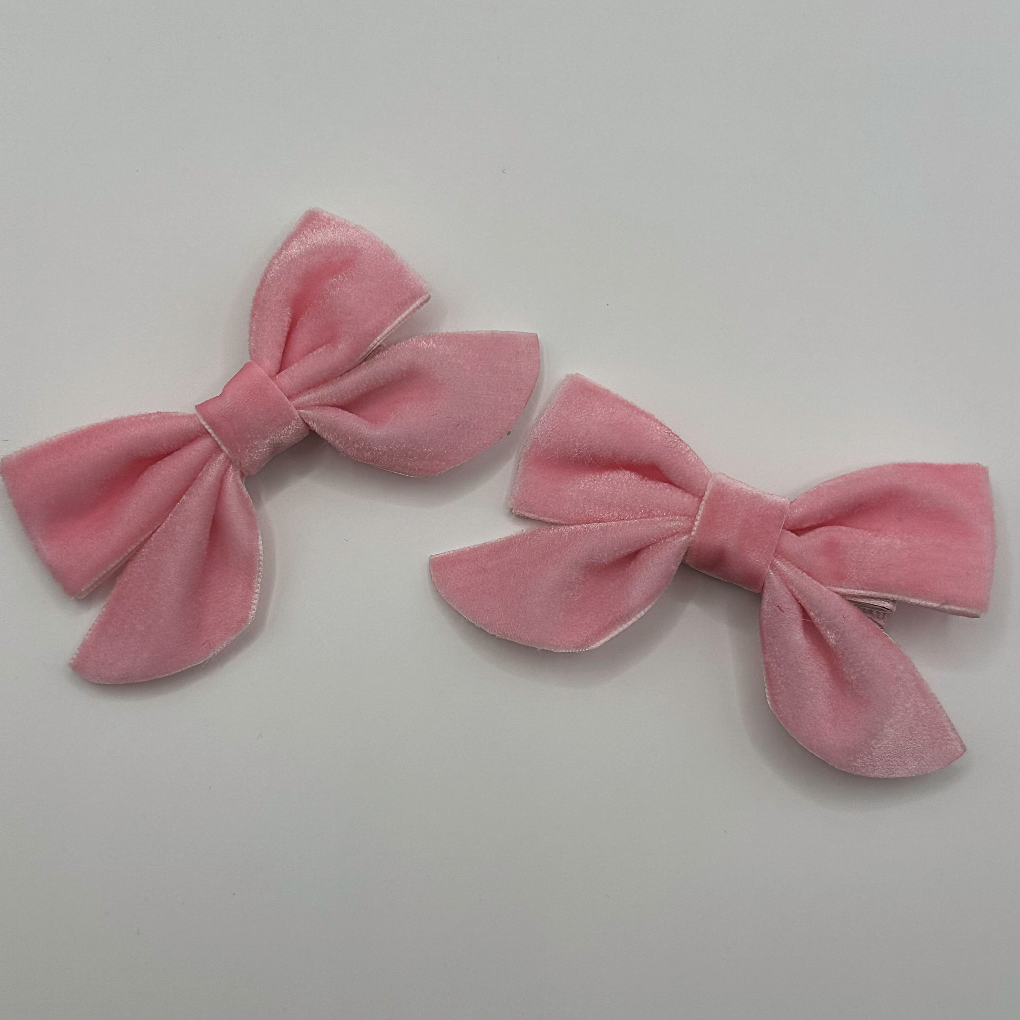 Bestseller | VELVET BUTTERFLY BOWS for Girls | Set of 2 Hair Clips | Perfect to Match Dresses and Outfits | Pink Series