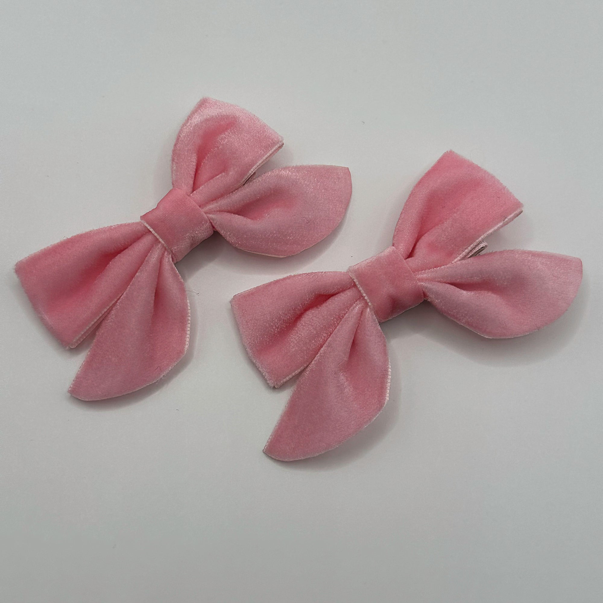 Bestseller | VELVET BUTTERFLY BOWS for Girls | Set of 2 Hair Clips | Perfect to Match Dresses and Outfits | Pink Series