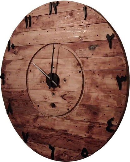 Large  Beautiful design Wooden Clock Arabic Numbers and 1.3 Mtr Diameter