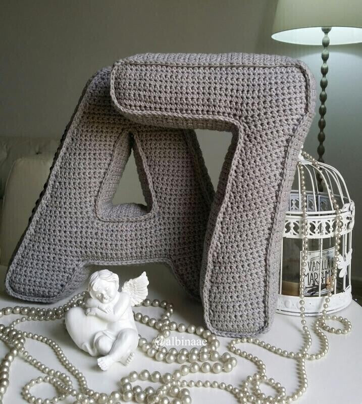 Letters & Numbers Cushions. Decorative Cushion.