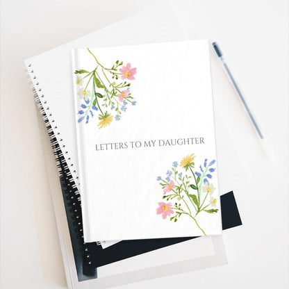 Letters To My Daughter Hard Cover Notebook, Dear daughter journal, Personalized gift name Journal, Custom Journal Book, Baby Gift - RULED