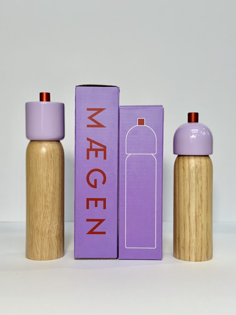 Salt & Pepper Grinder - Lilac/Red