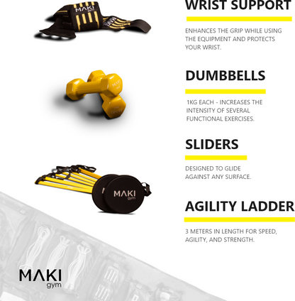 MAKI gym - Portable Home Gym with online Fitness programs