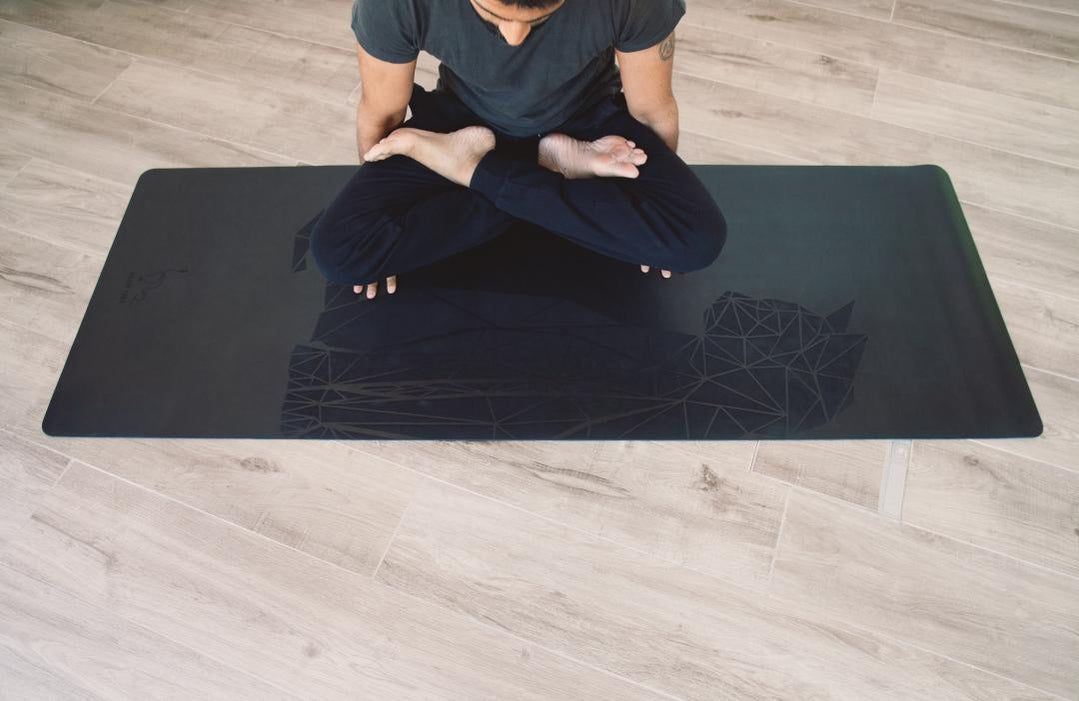 Meow Yoga - Black Cat Yoga Mat