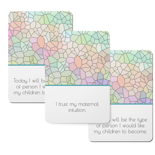 Motherhood Mosaic Affirmation Cards - Set of 30