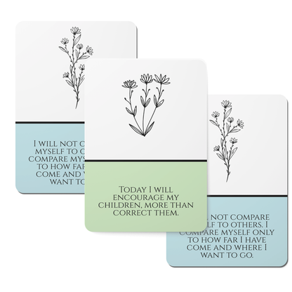 Motherhood Plants Affirmation Cards - Set of 30