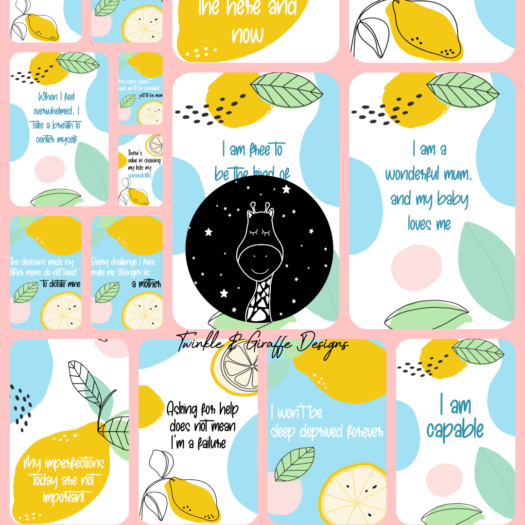 New Mama Affirmation Cards - Set of 20