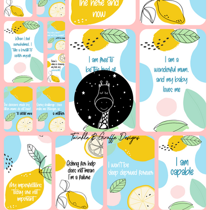 New Mama Affirmation Cards - Set of 20