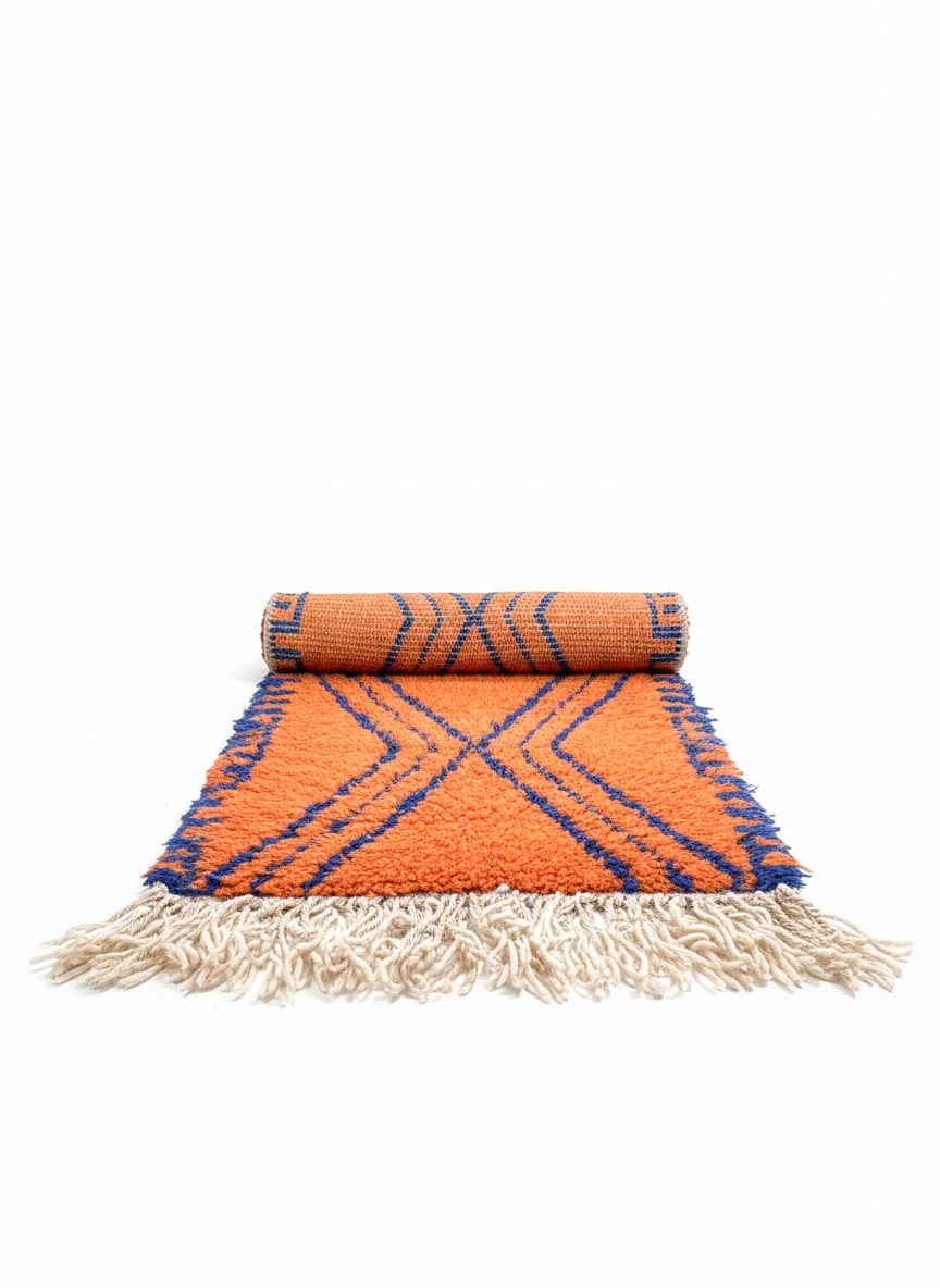 The ‘Indigo Dusk’ Rug: Dyed with Indigo & Henna