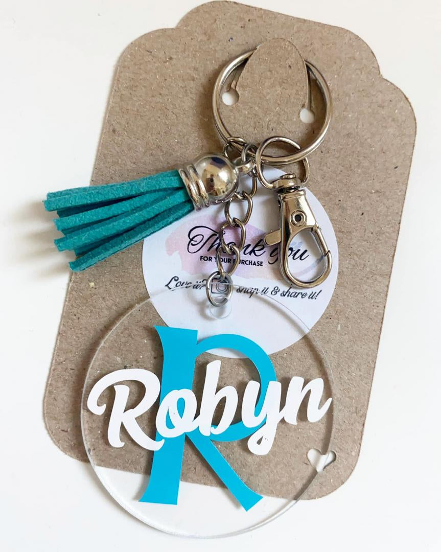 Personalised Acrylic Keyring