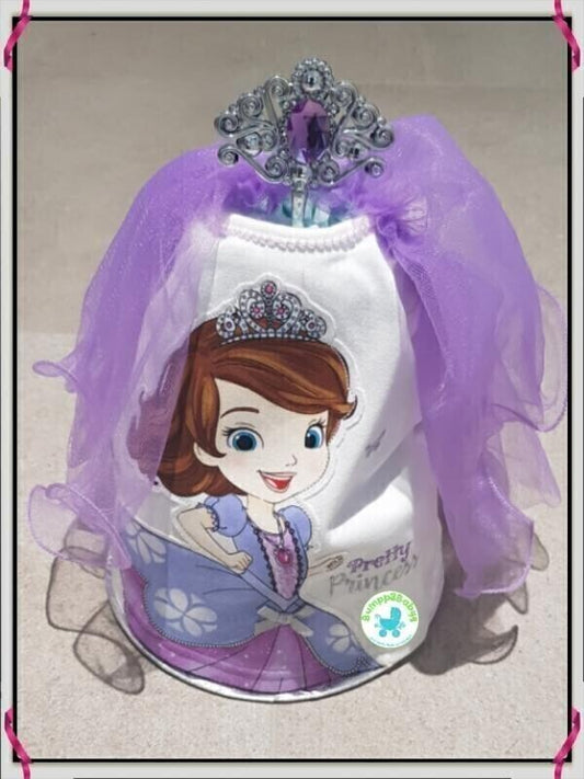 Princess Sophia Diaper cake / Baby girl gift / Newborn gift / Baby shower gifts