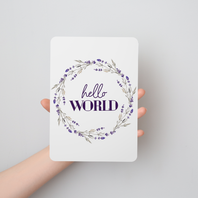 Purple Lavender Baby Milestone Cards - Set of 25